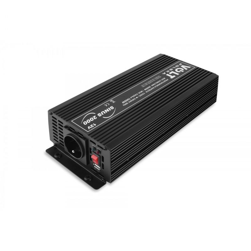 Volt Polska 12V DC to 230V AC Inverter - 1000W Pure Wave Sinus