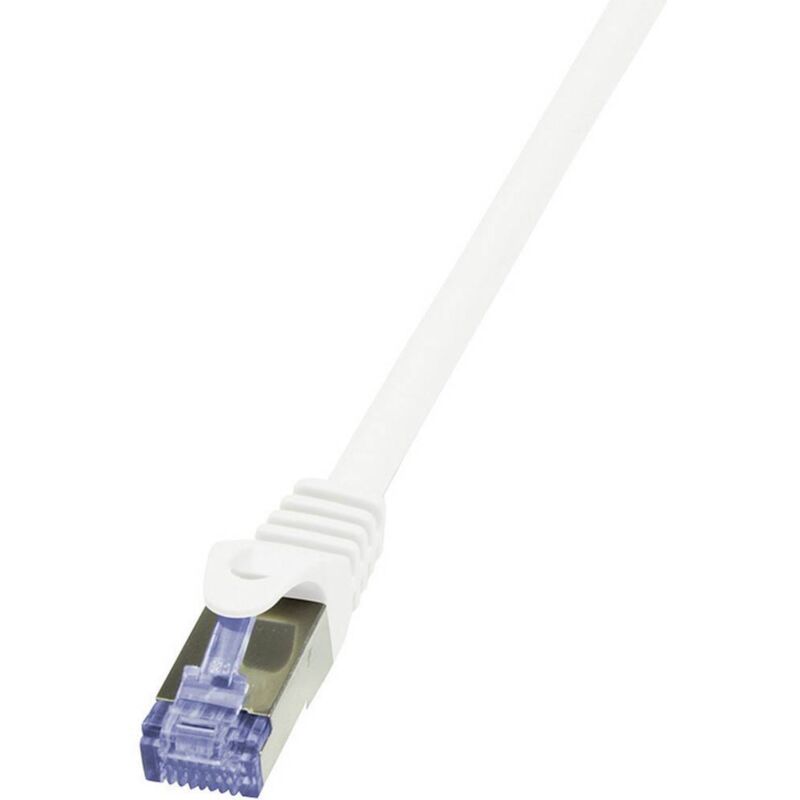 Logilink Cat 6A S/FTP Network Cable, 1.5m, White, Fire Retardant with Crimping Key, 1 Piece(s)