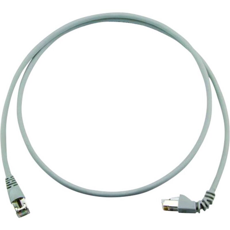 Cable de red Telegärtner 100008305, cable de parche Cat 6a, 2.00m, conector RJ45 doblado a 270°, retardador de llamas, sin halogeno