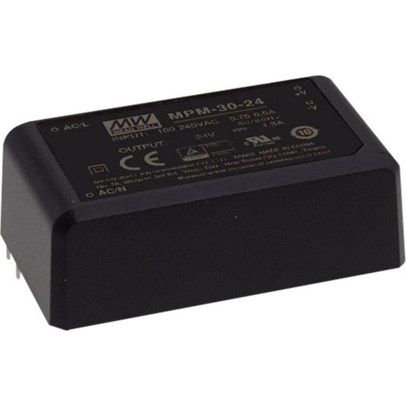 Mean Well MPM-30-24 24V/DC Power Supply for Printed Circuits
