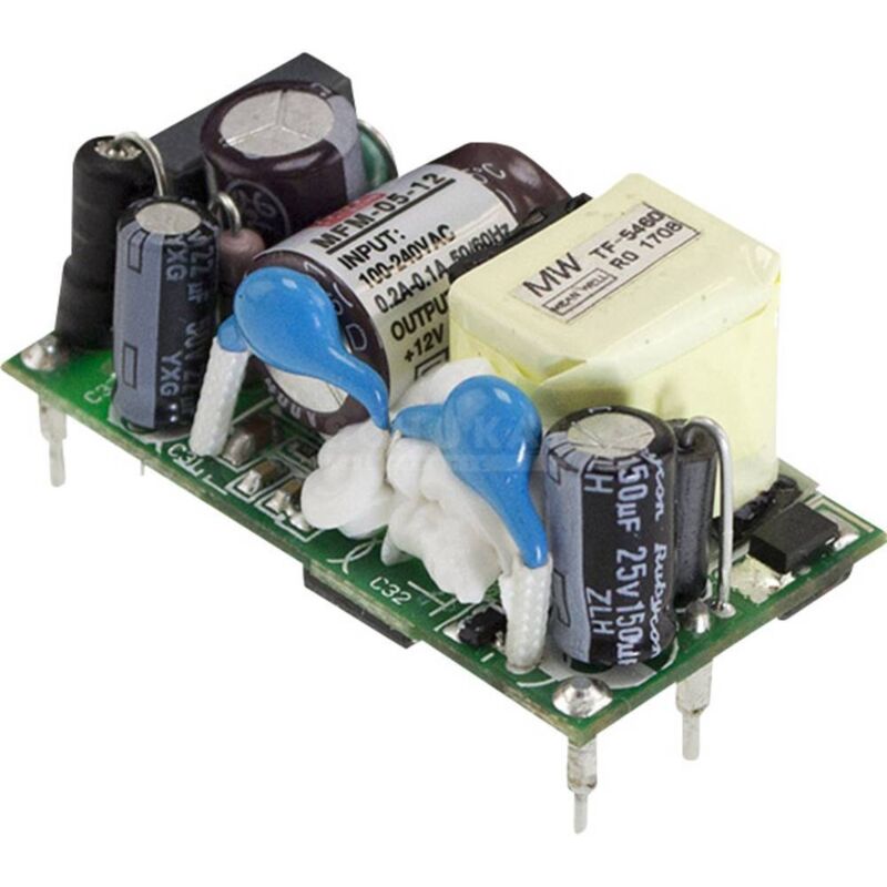 Mean Well MFM-05-24 24V/DC 0.23A - 5.5W AC/DC Power Supply for Printed Circuits