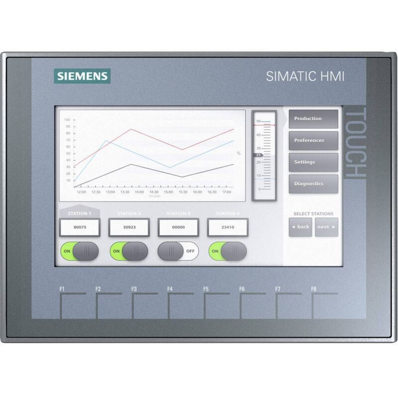 Siemens SIMATIC HMI KTP700 Basic Touchscreen Panel, 7 inches, 24V DC