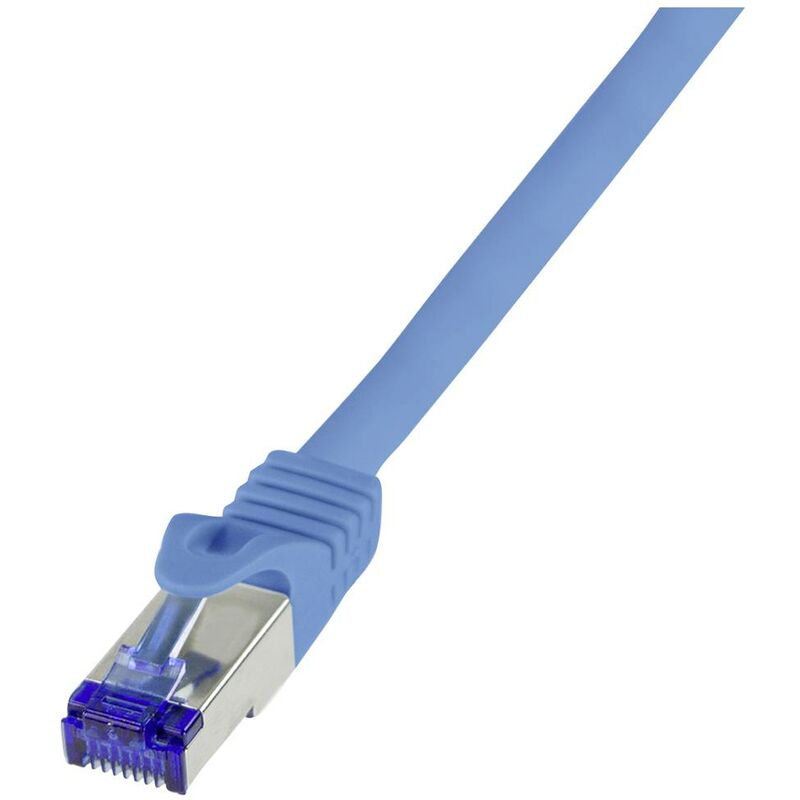 Câble Logilink Cat.6A RJ45 FTP S/FTP, 7.5 m, Bleu