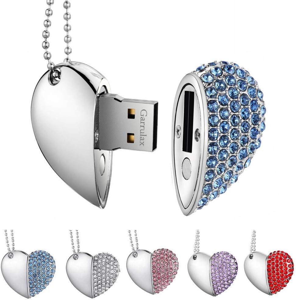 Diamond Heart USB 2.0 Flash Drive