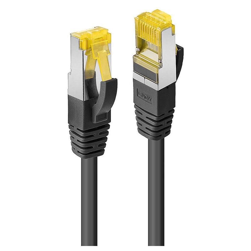 Lindy Cat7/Cat6a 3m RJ-45 S/FTP Cable, Black (Pack of 10)
