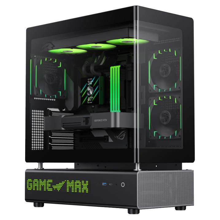 GameMax N90 BG Midi Tower Case, Black