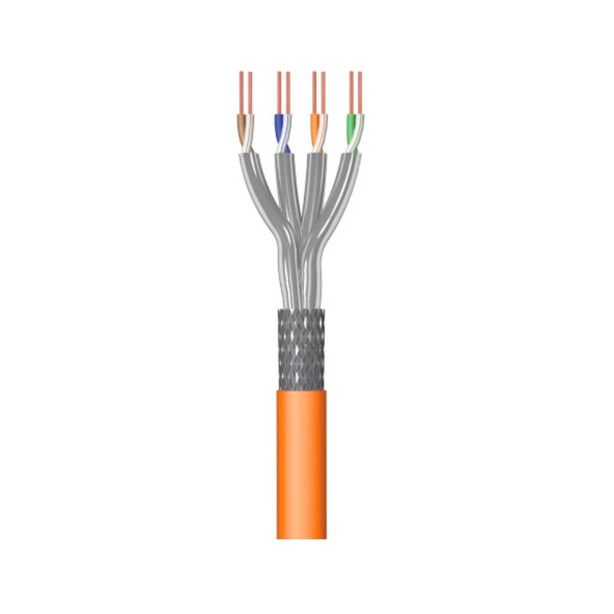 Ewent IM1227 Cat.7 S/FTP LSZH 100m Network Cable - Orange