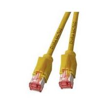Cable de red EFB Elektronik RJ45 S/FTP Cat6a, 10 m, Amarillo