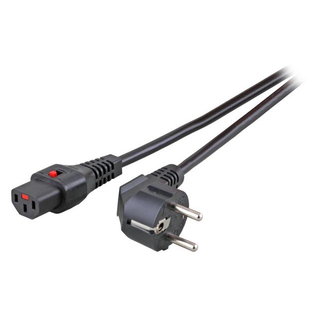 EFB Elektronik EK600SW 1.5m Black Power Cable F-Type Plug to C13 Coupler