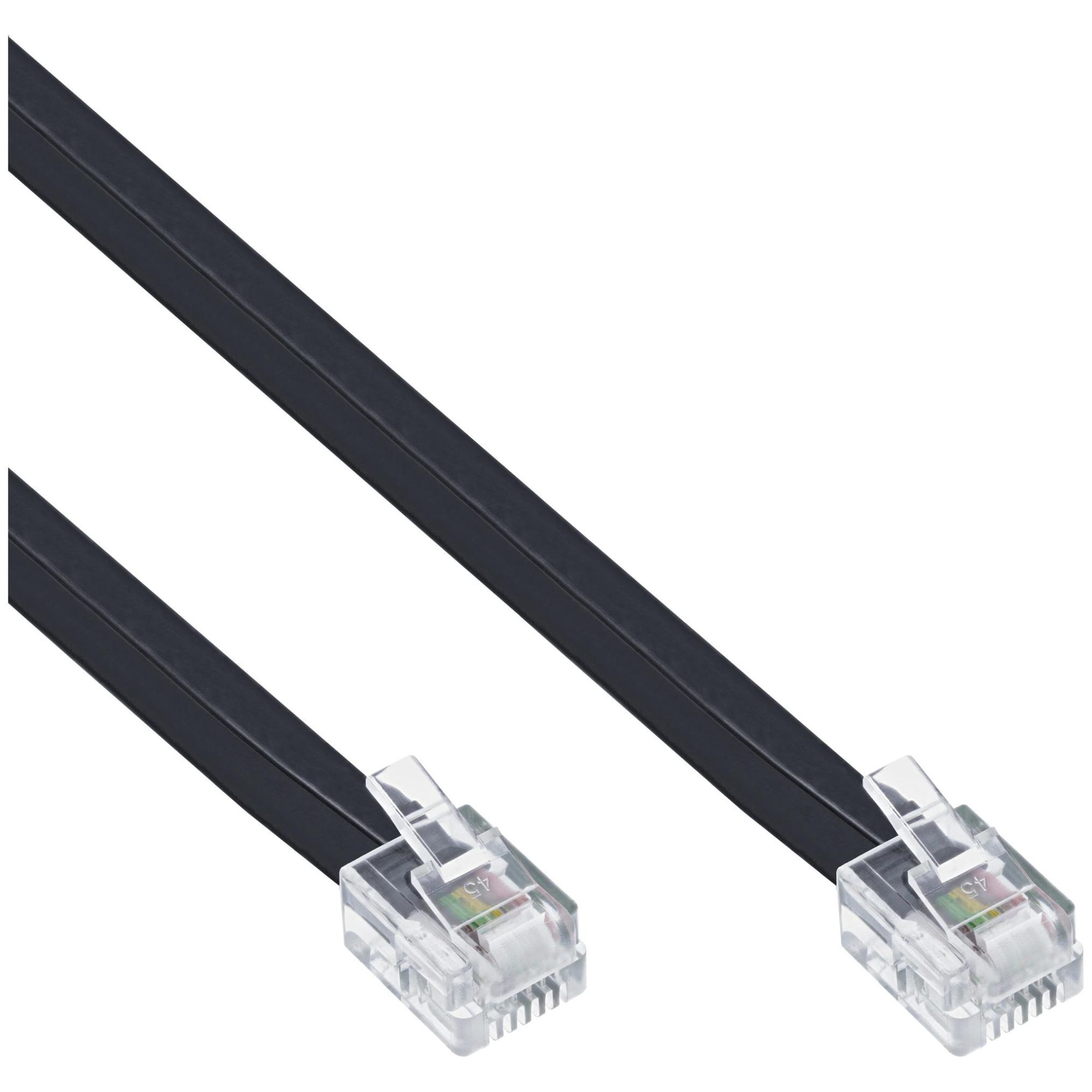 InLine 18840 Phone Cable 10m Black