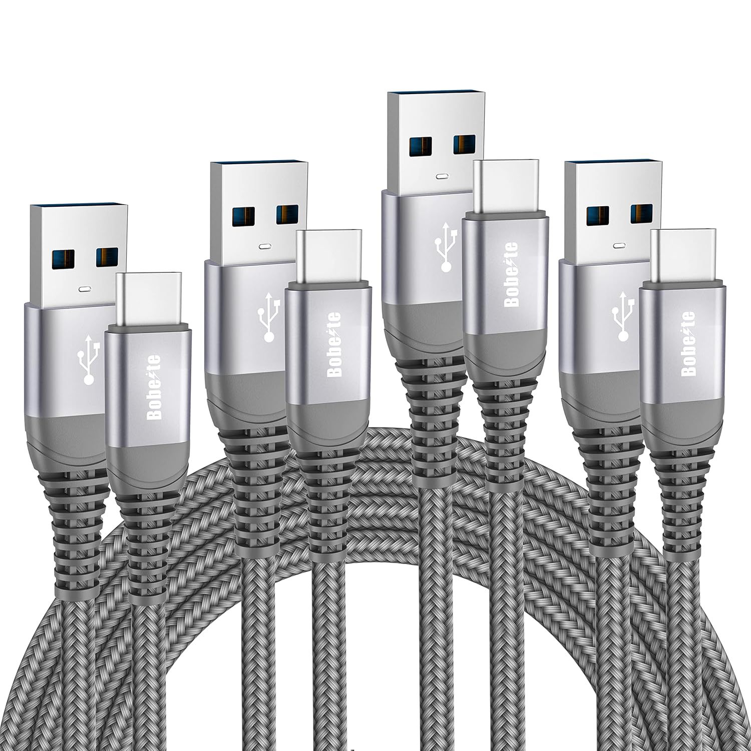 Cable de carga USB C KALANKA [1M + 2M + 2M + 3M / Pack de 4]