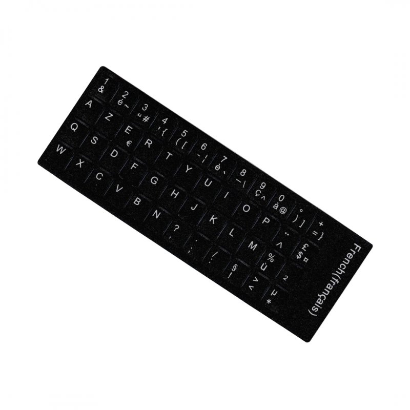 AZERTY Keyboard Stickers - Black