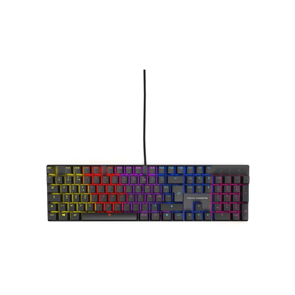Nova Gaming Hercule Mechanical Gaming Keyboard AZERTY 104 Keys RGB Black