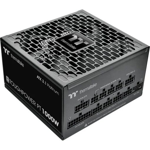 Thermaltake Toughpower PT 1000W - Fully Modular ATX 3.1 80 PLUS Platinum Power Supply, Black