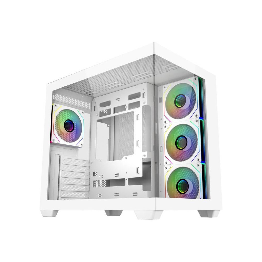 Cooler Master Elite 681 Mid-Tower Case - White with 270° Tempered Glass