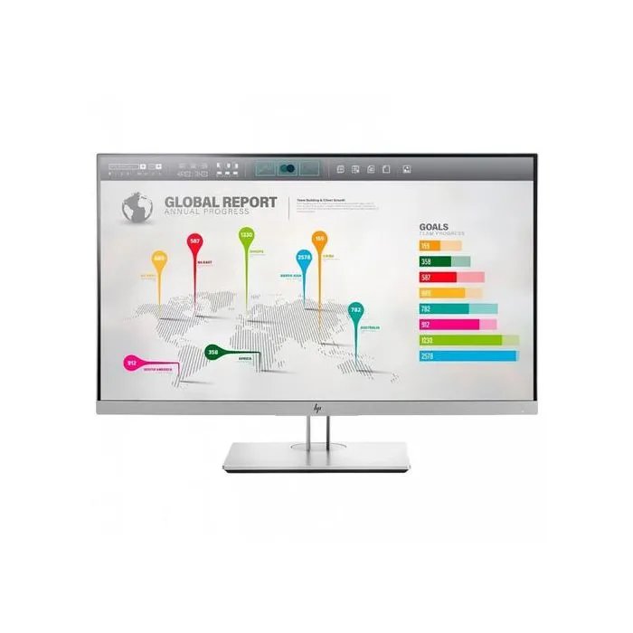 HP EliteDisplay E273 Refurbished LED Monitor, 27 Inch, Frameless, Full HD, Sture Bright