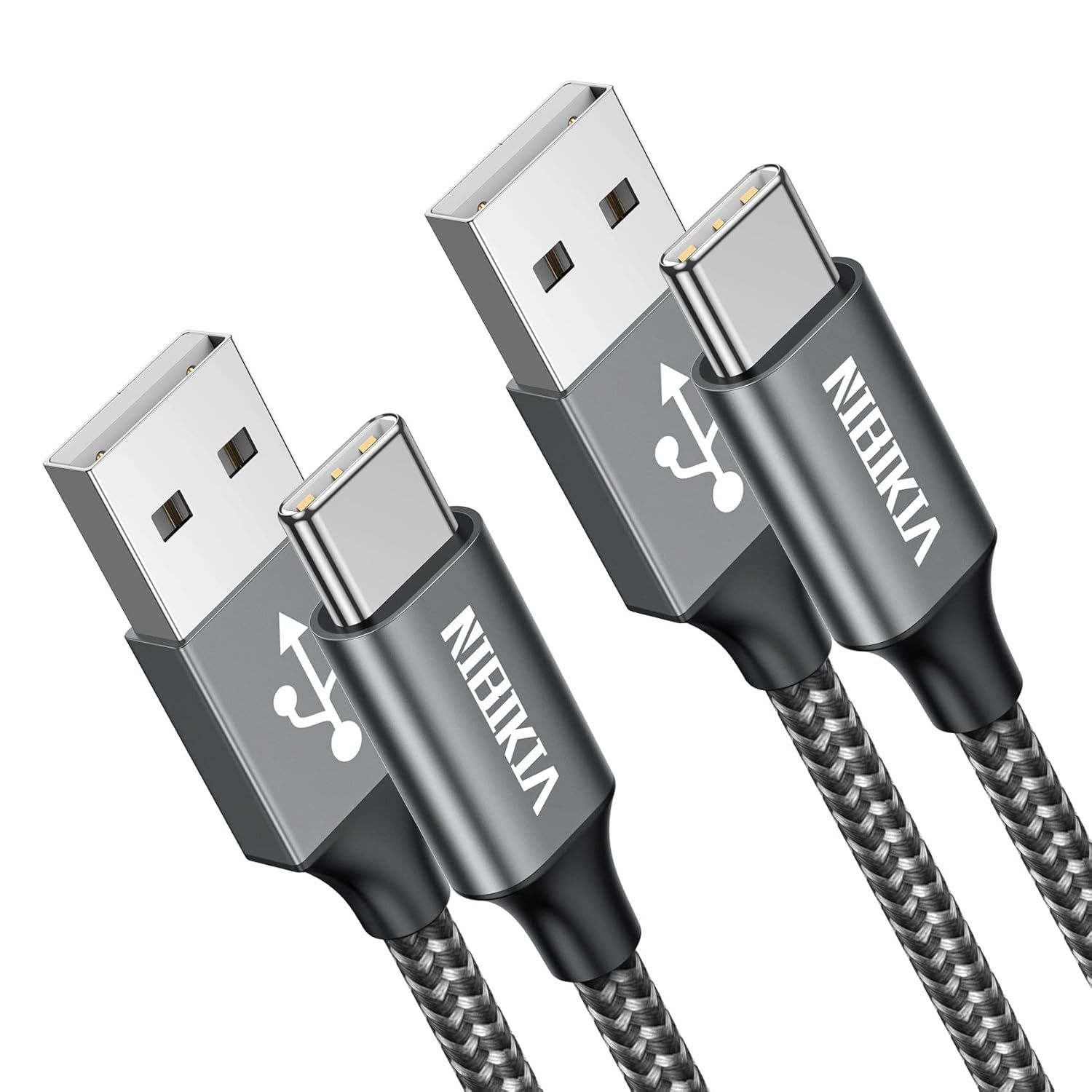 USB-C 2-Pack Cable - 2M Quick Charge Nylon Cable