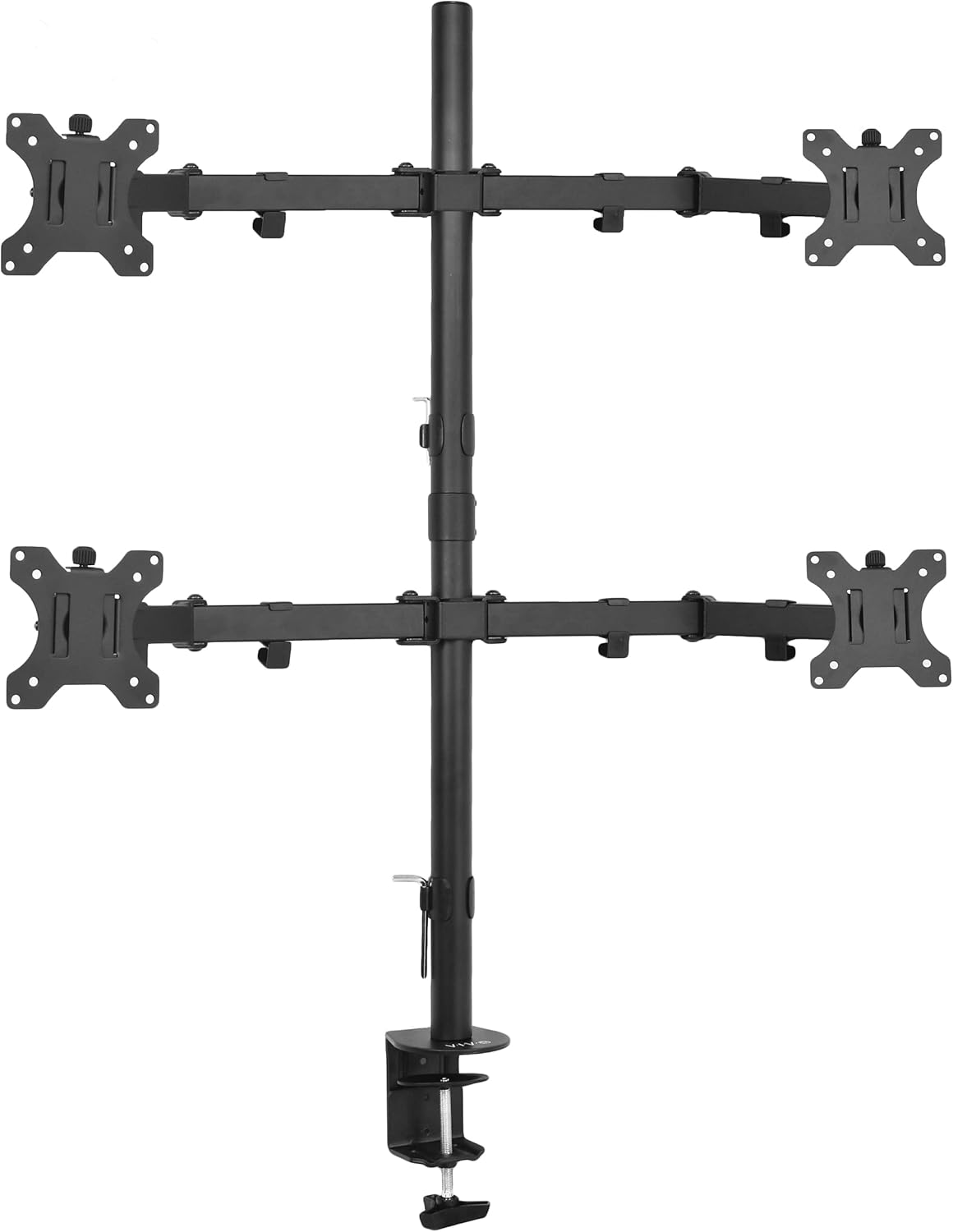 No-Brand Monitor Stand - VESA Mount for Flat Screens (27", Height Adjustable, Black)