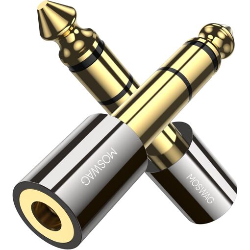 6.35mm to 3.5mm Stereo Adapter, Gold Plated