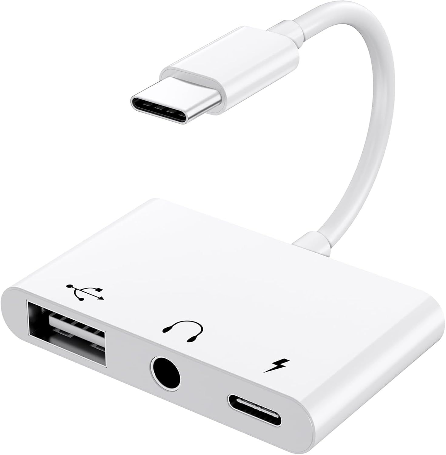 Adaptateur USB-C 3 en 1 avec OTG 3.0 et charge rapide 60 W