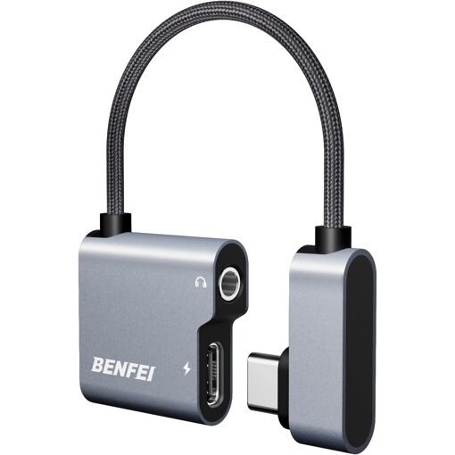Adaptateur USB-C vers Prise Audio avec Charge Rapide 60 W