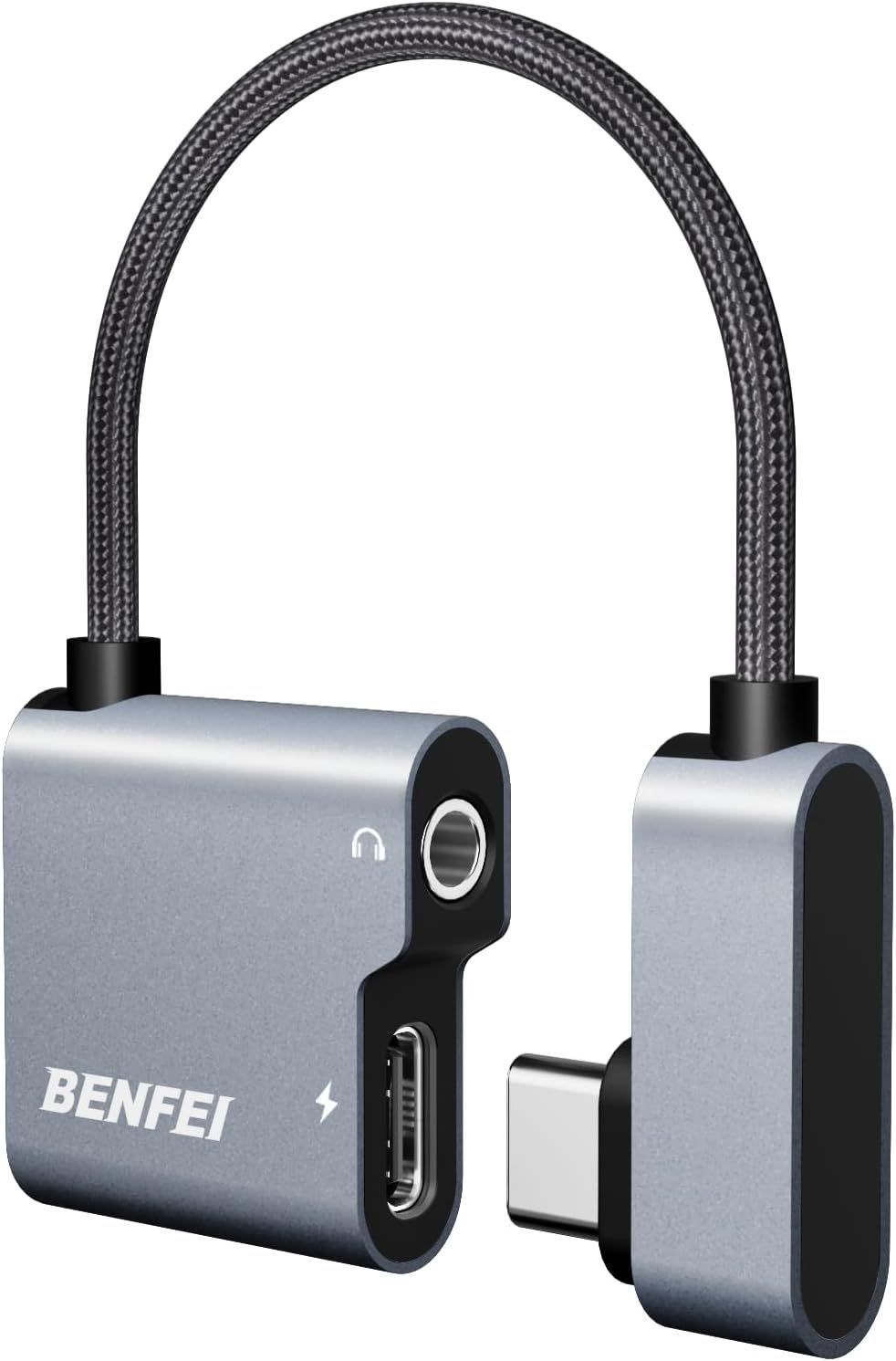 USB-C to Audio Jack Adapter with Quick Charge 60W