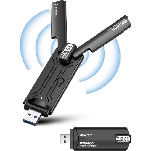 Clé WiFi 6E - Adaptateur réseau USB haute vitesse AX5400 Mbps