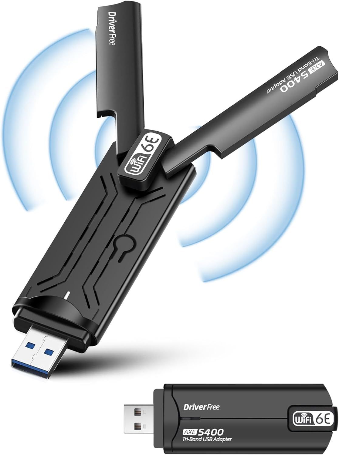Llave WiFi 6E - Adaptador USB de alta velocidad AX5400 Mbps