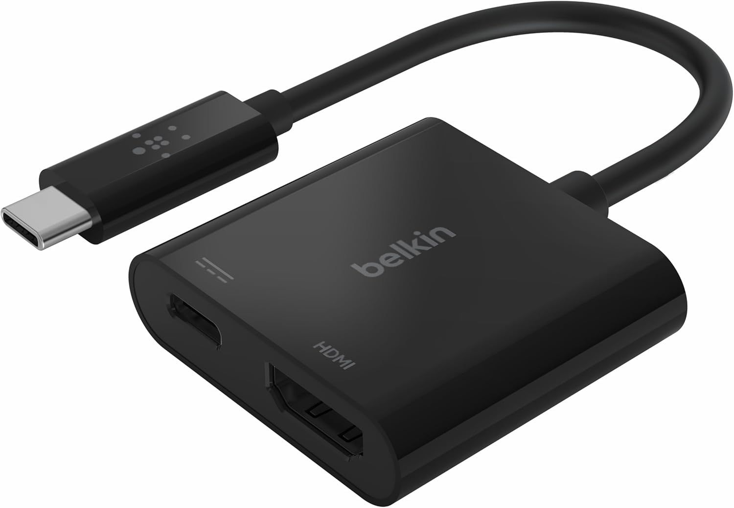 USB-C to HDMI Adapter with Charging (Supports 4K UHD Video, Up to 60W Power Pass-Through for Connected Devices, MacBook Pro Compatible)