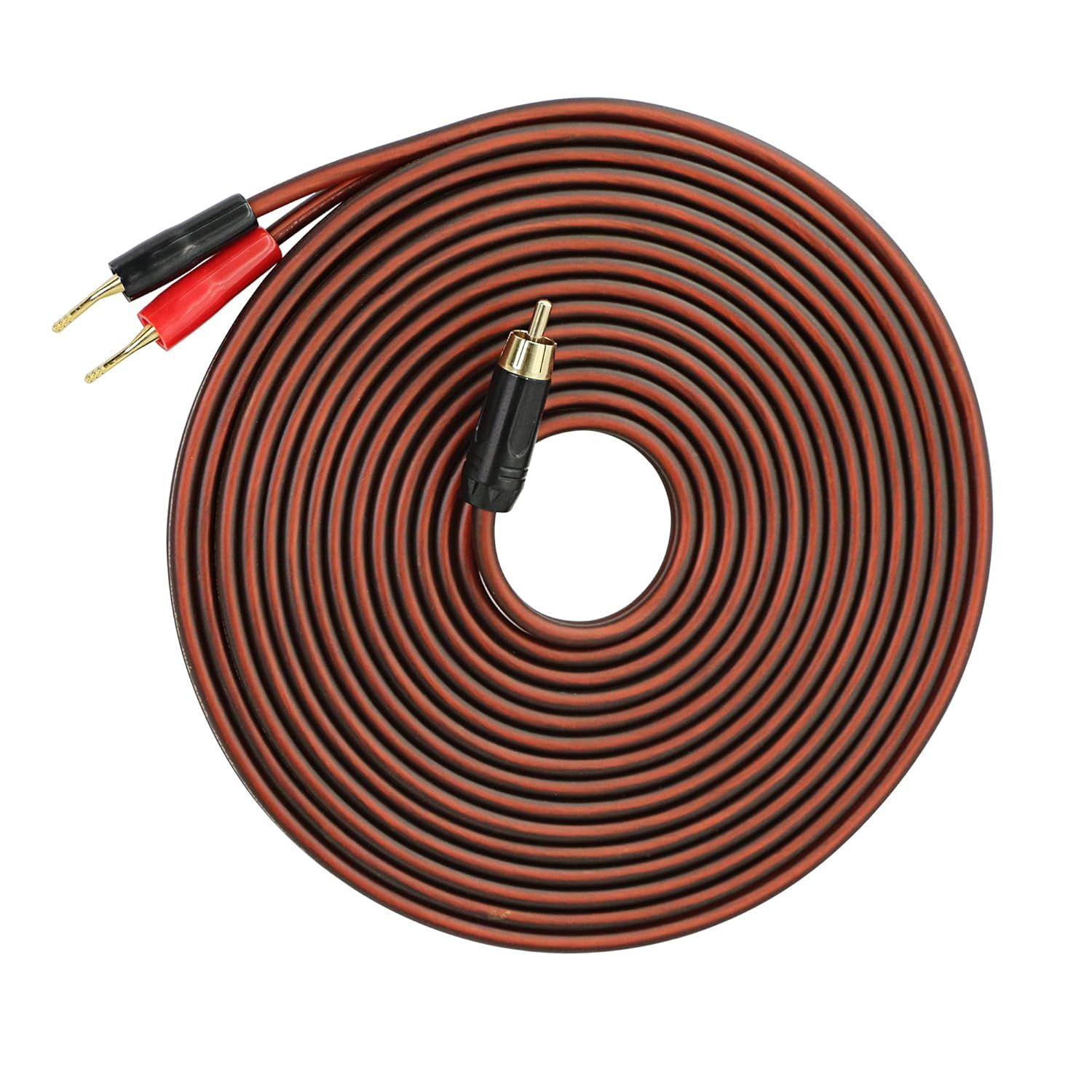 Meiriyfa RCA to Banana Plug Speaker Cable - 5M