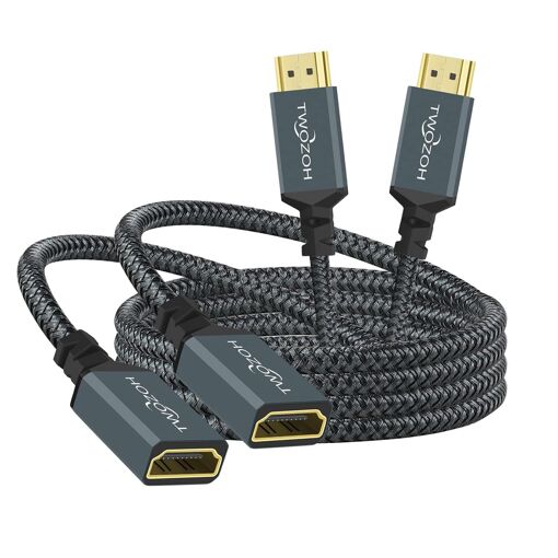 Cable de extensión HDMI 4K 60Hz 3D HDR (2x0,3m a 5m)
