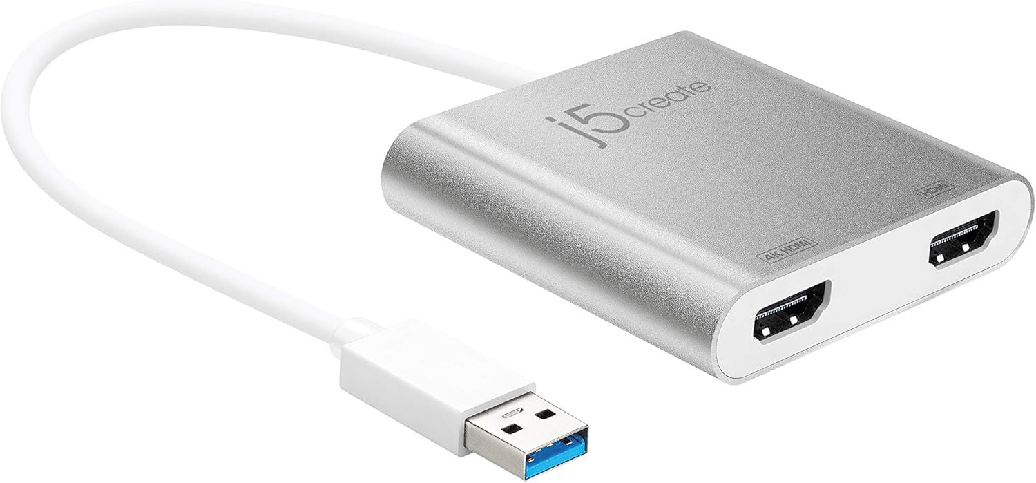 USB to HDMI Adapter - Dual HDMI USB 3.0 for Multi-Monitor 4K Ultra HD