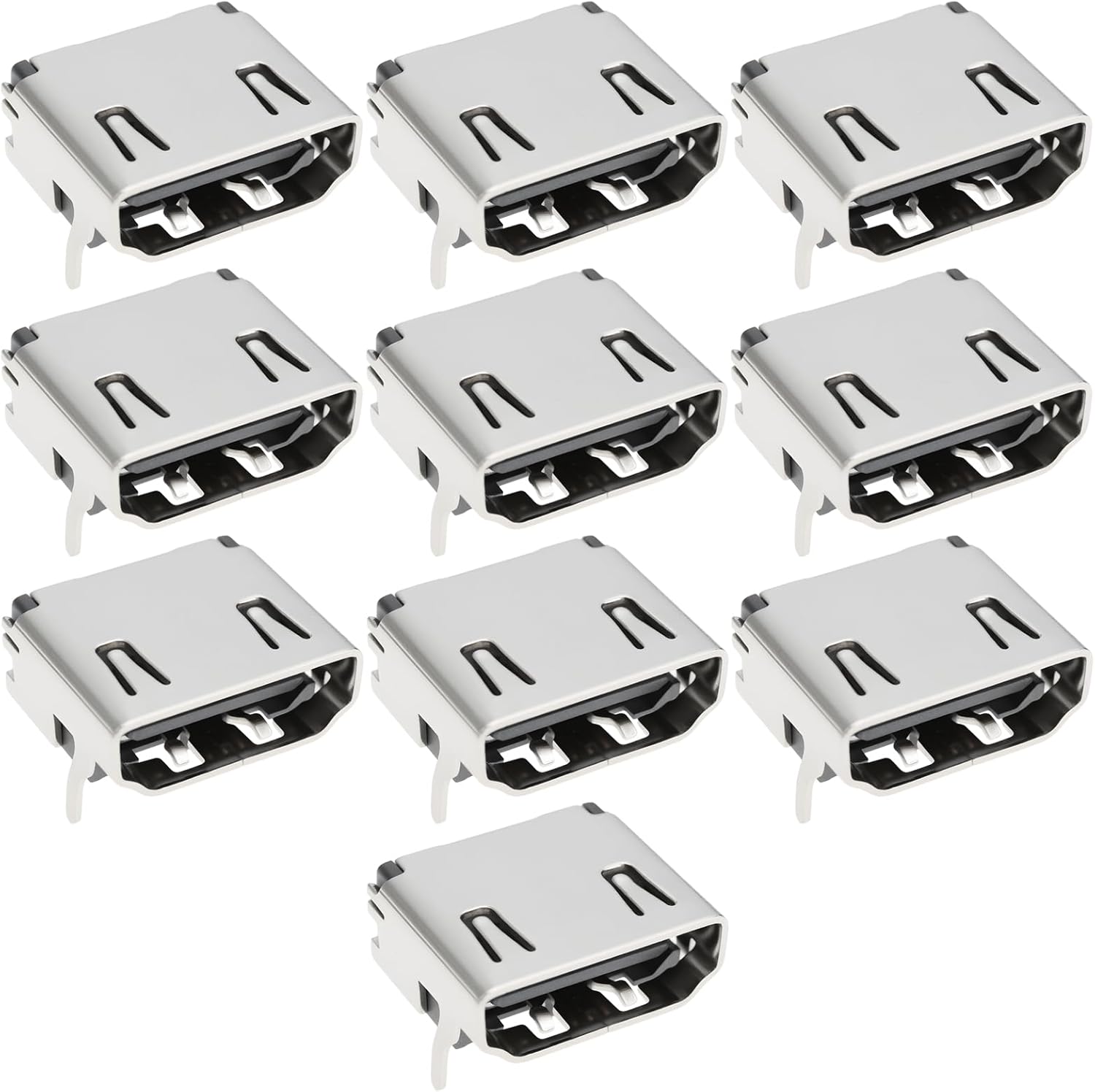 MEVRONISSHOP - 10 Pack HDMI Female 19-Pin SMD Right-Angle Connectors for PC Fans
