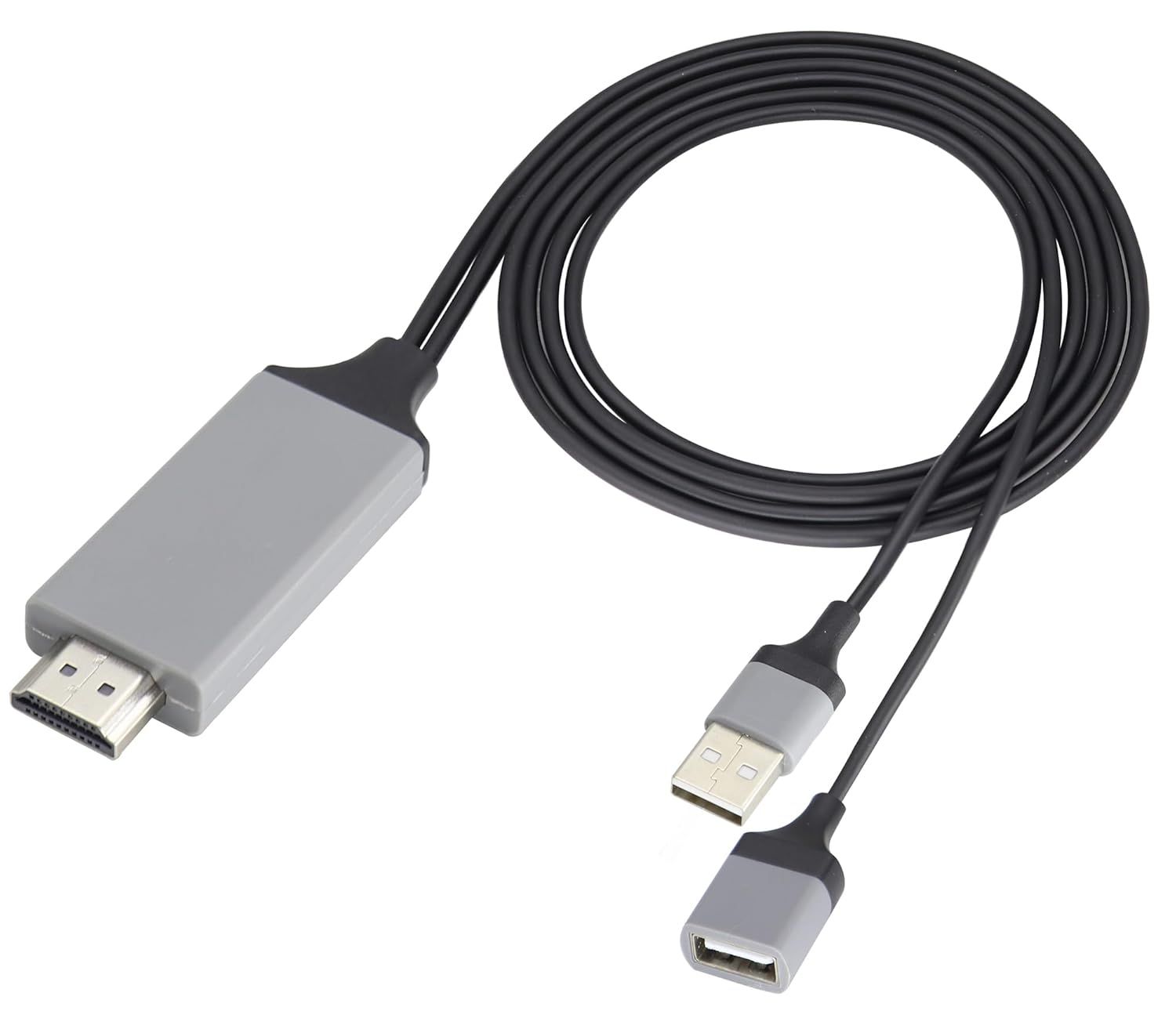 MEVRONISSHOP High-Speed USB to HDMI Cable, 4K HD Video Conversion Adapter for TV/Monitor/PC/PS5/Xbox