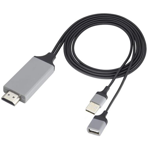 Câble USB haute vitesse à HDMI MEVRONISSHOP, adaptateur de conversion vidéo haute définition 4K pour téléviseur/écran/ordinateur/PS5/Xbox