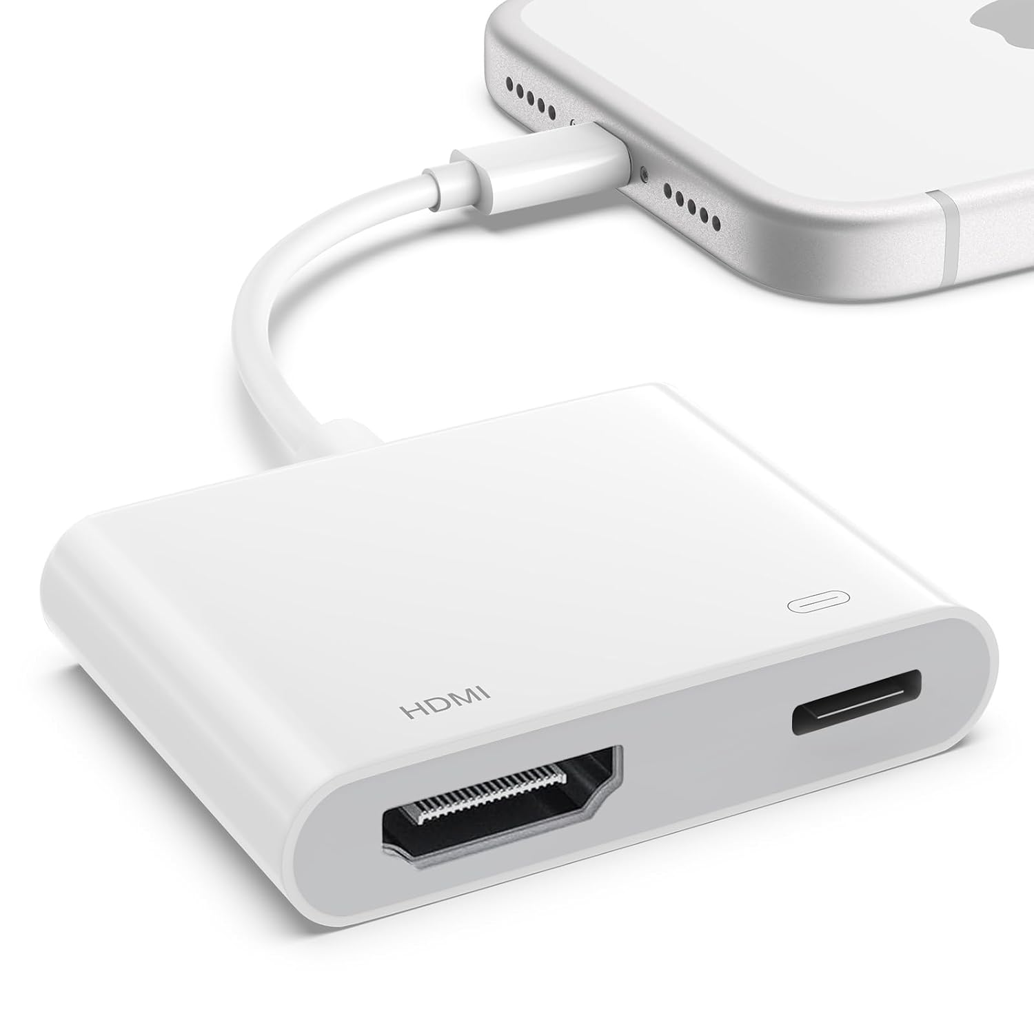 Adaptateur USB-C vers HDMI 2 en 1 avec charge PD 100W, sortie 4K à 60 Hz, compatible avec iPhone 16/15, Samsung Galaxy S24/S23/S22/S21/S20 Ultra, tablettes, ordinateurs portables et téléviseurs