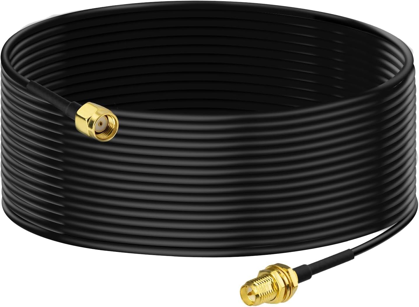MEVRONISSHOP-RP-SMA Male to Female WiFi Antenna Extension Cable 10m RG174 for Router, Camera, and More