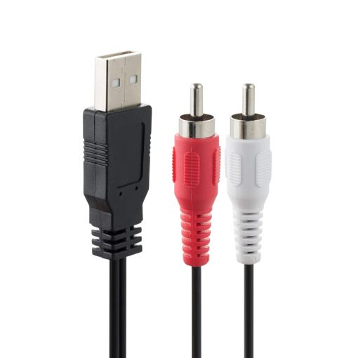 Câble USB vers RCA - Adaptateur Convertisseur Audio & Vidéo 1,5m