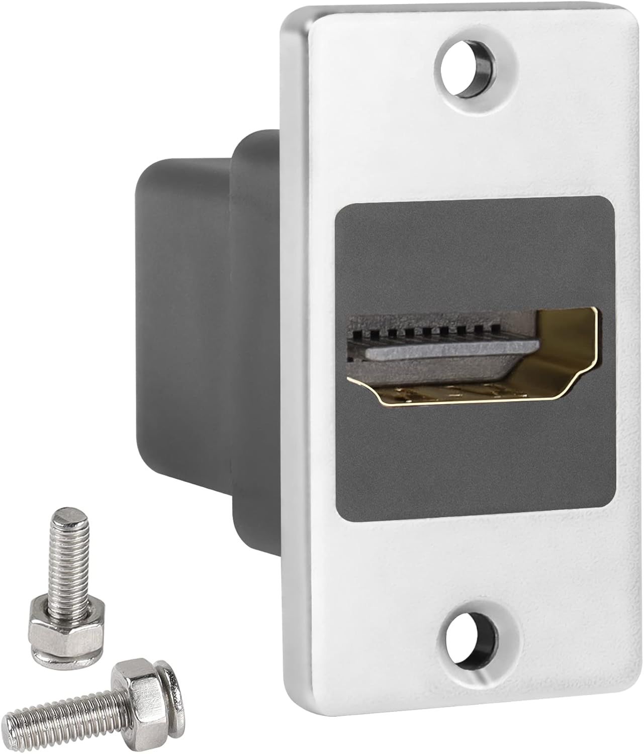 MEVRONISSHOP HDMI 2.0 Rectangular Panel Mount Adapter