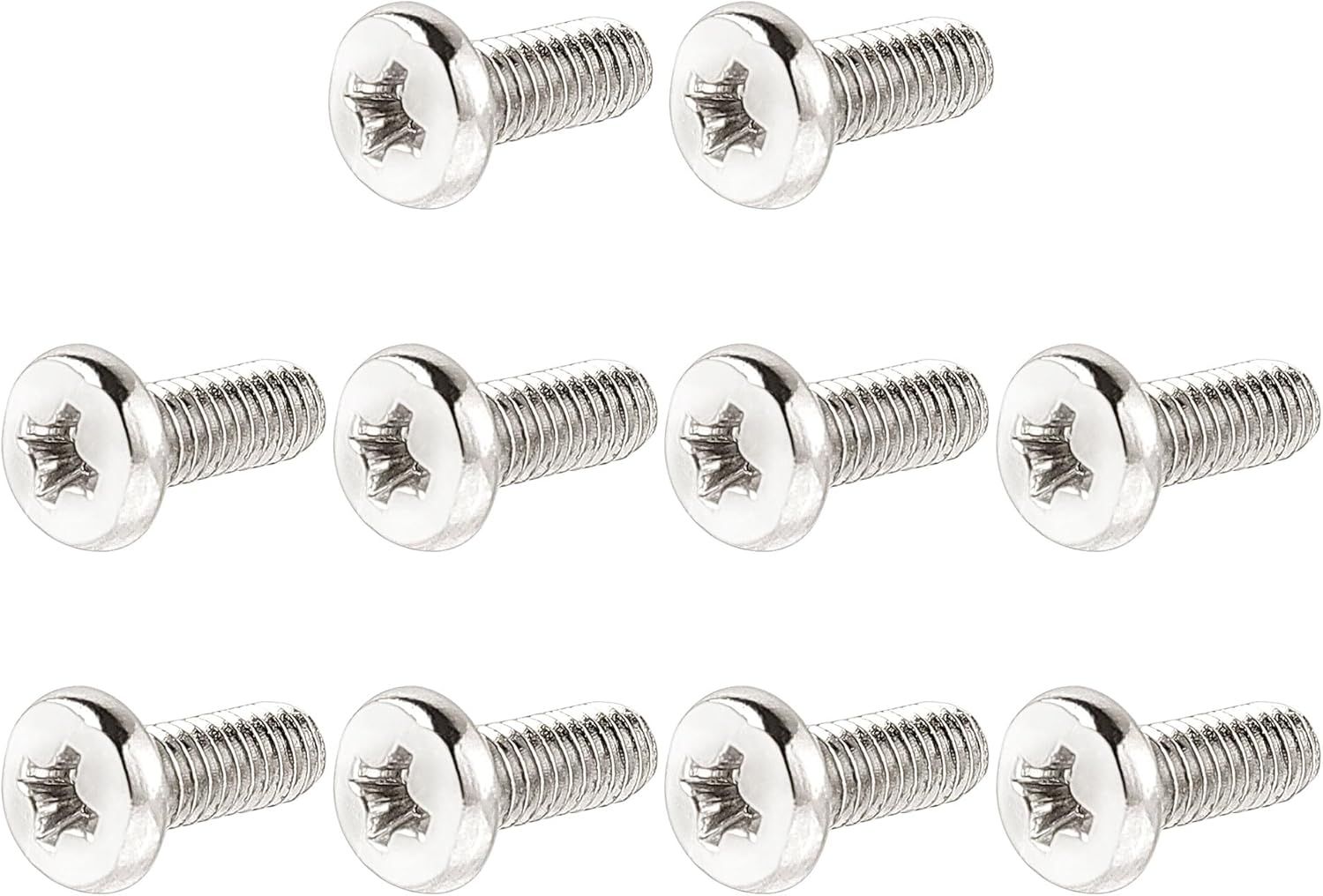TV Monitor Screws (10-Pack) - M4 x 10mm Crosshead Bolts