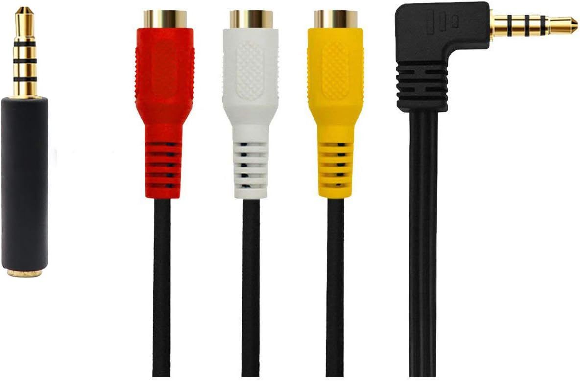 Adaptateur de câble MEVRONISSHOP 3,5 mm vers RCA, câble stéréo AUX audio pour smartphones, MP3, tablettes