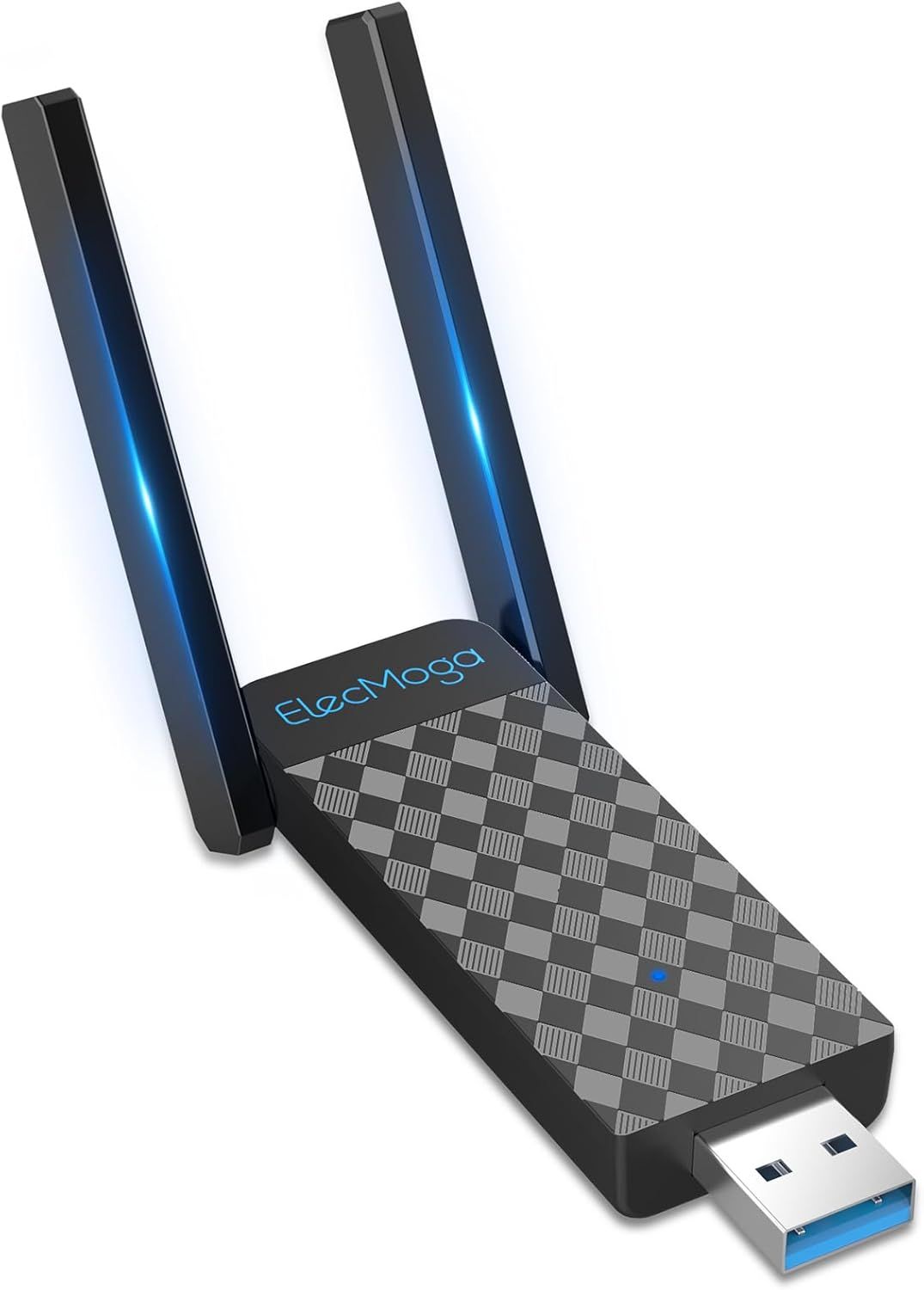 Clave WiFi Potente MEVRONISSHOP, Adaptador Wi-Fi AC1300 Mbps de Banda Doble con Antenas 2.4GHz/5GHz para PC/Portátil/Tableta - Compatible con Win 11/10/8/7/Vista/XP