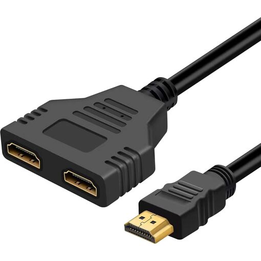 Cable divisor HDMI - 1 a 2 vías, macho a hembra