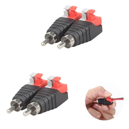 Adaptateur Connecteur RCA Mâle pour le Transfert Audio et Vidéo