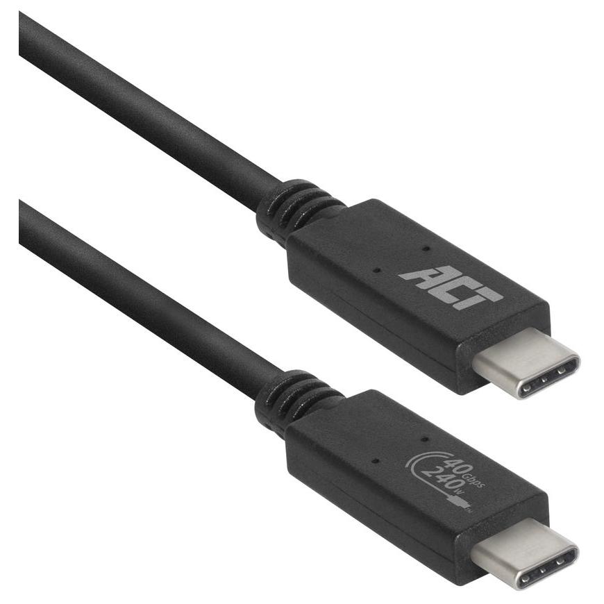 ACT USB-C Cable Type-C, 40 Gbit/s, 240W, USB4 & Thunderbolt4 Certified