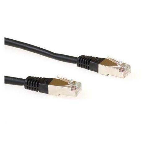 ACT SSTP Category 6 PIMF Patchcord, Black, 1m