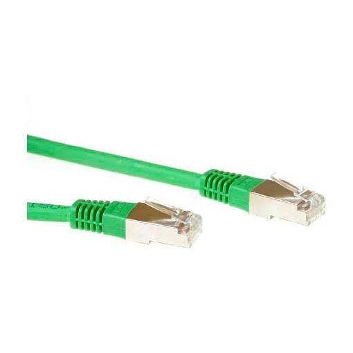 Câble de raccordement ACT Cat. 6 SSTP, Vert, 1,5 m