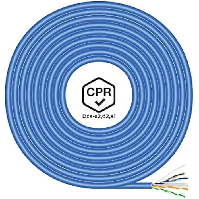 AISENS Cat.6 UTP Rigid Ethernet Cable, 24 AWG, Blue, 305m (A135-0663)