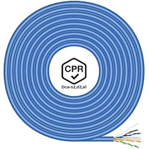Câble Ethernet AISENS Cat.6 UTP rigide, 24 AWG, bleu, 305m (A135-0663)