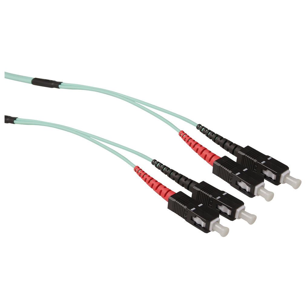 Câble ACT RL5301 InfiniBand et à fibres optiques 10 m 2x SC Noir, Bleu et Rouge